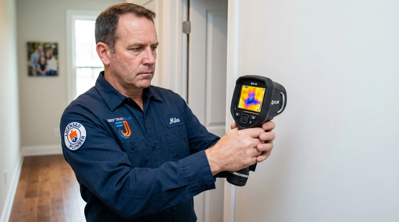 Thermal imaging leak detection by Johns Plumbing LLC in Socorro